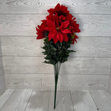 POINSETTIA W/BERRY X12 - RED - 54511 * PK G