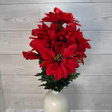 POINSETTIA W/BERRY X12 - RED - 54511 * PK G