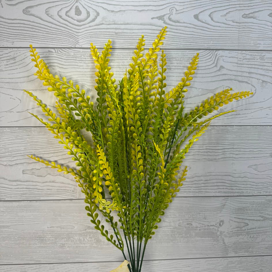 PLS FERN BUSH X7 - YELLOW - 59644 * R BR