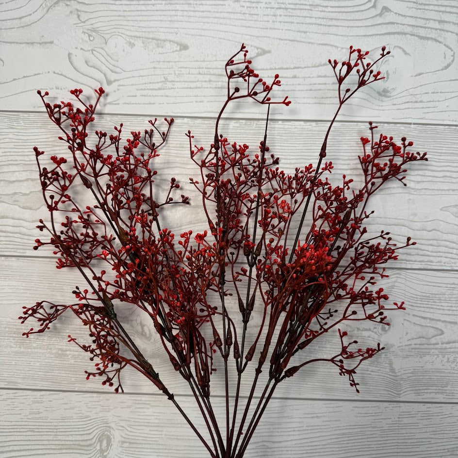 PLS MINI BERRY BUSH X9 - RED - 15322 * OO