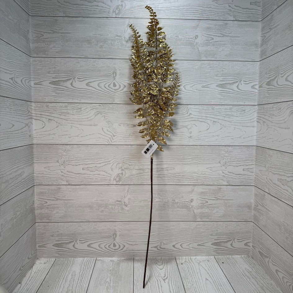 XMAS FERN SPRAY - GOLD - 68691 * G