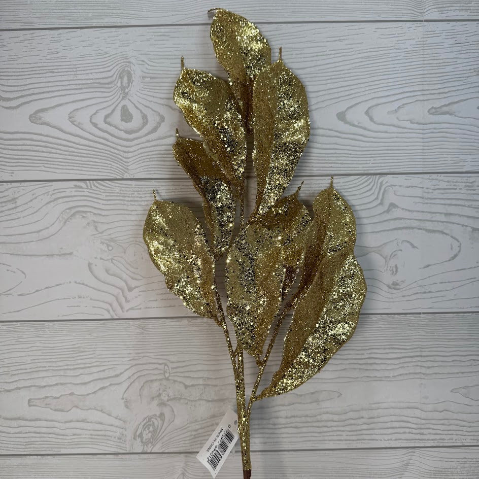 GLITTER MAG LEAVES SPRAY X3 - GOLD - 69401 * G