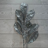 GLITTER MAG LEAVES SPRAY X3 - SILVER - 69402 * G