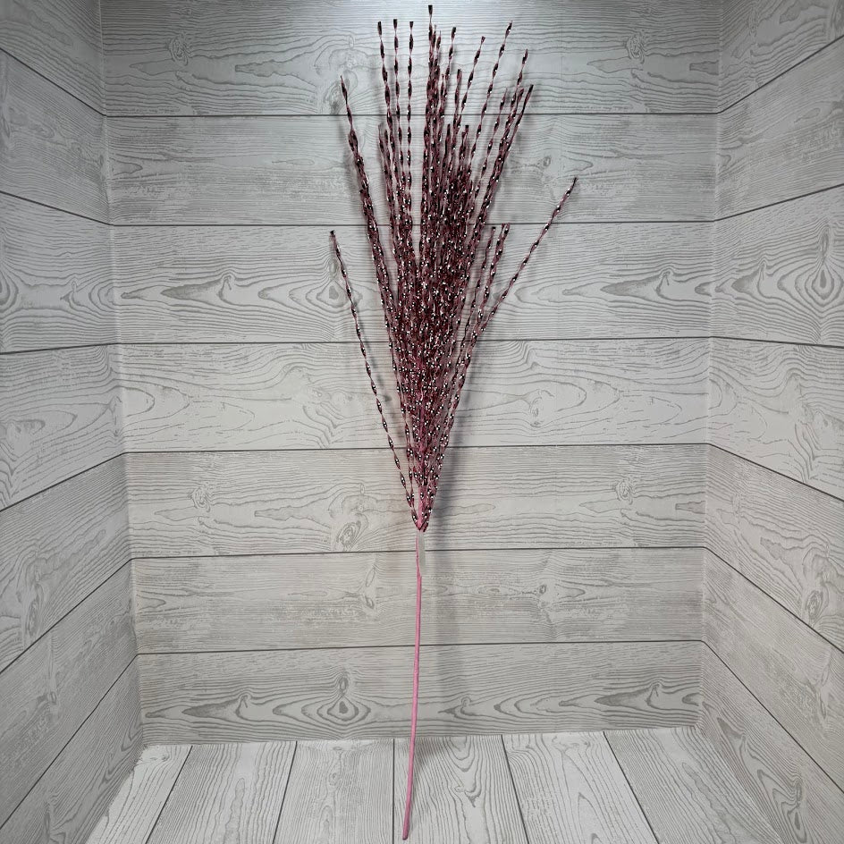 36.5" GLITTER GRASS SPRAY - PINK - X25710-PINK * RD