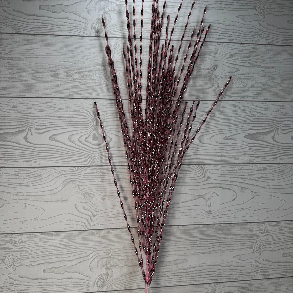 36.5" GLITTER GRASS SPRAY - PINK - X25710-PINK * RD