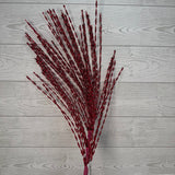 36.5" GLITTER GRASS SPRAY - RED - X25710-RED * RD