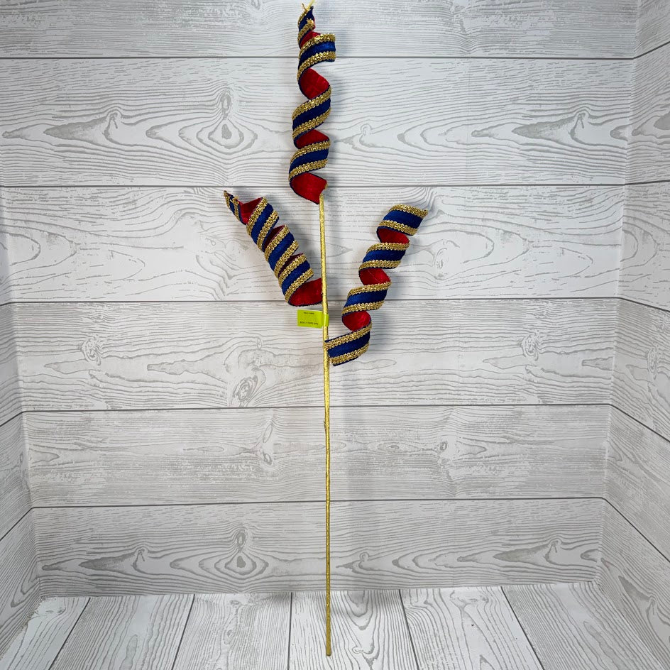 CURLY SPRAY X3 H29 - RED/BLUE/GOLD - 6757RDBL * G