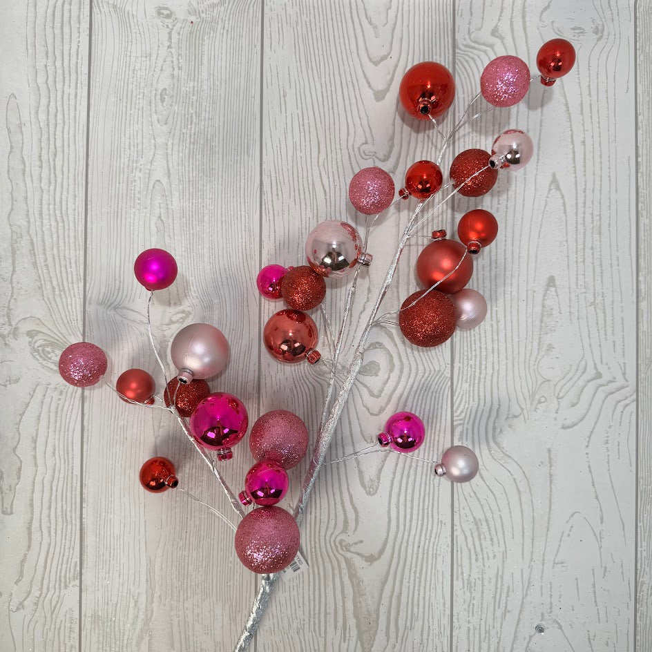 30" GLITTER MIXED BALL - PINK/RED - 40339-PKBTYRD * G