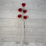24" BALL SPRAY - RED/WHITE - 32265-RD * BL