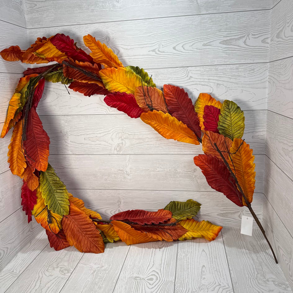 6FT OAK LEAF GARLAND - 85770 * OO