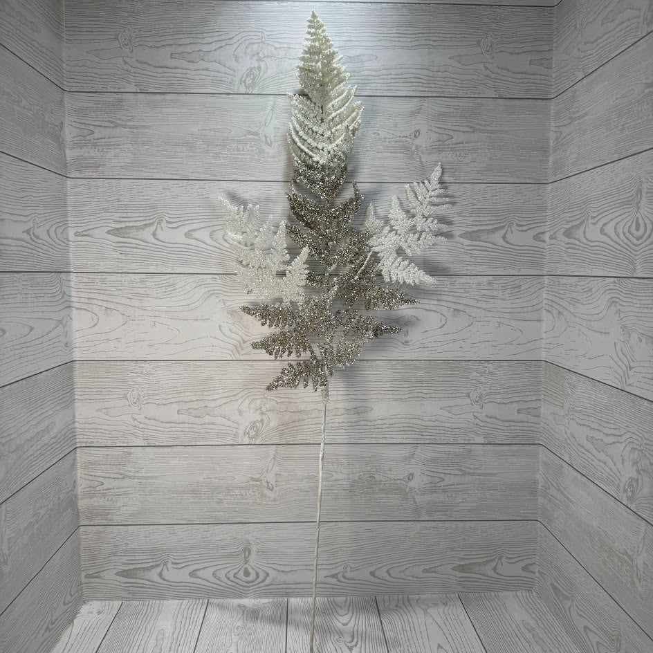 36" FERN SPRAY - CHAMPAGNE/WHITE - 32267-CHAMPWT * BL