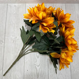 18" DAHLIA BUSH X5 - YELLOW - 85746-YL * RD