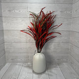 23" CATTAIL BUSH X12 - RED/ORANGE - 5736-RDOR * R BR