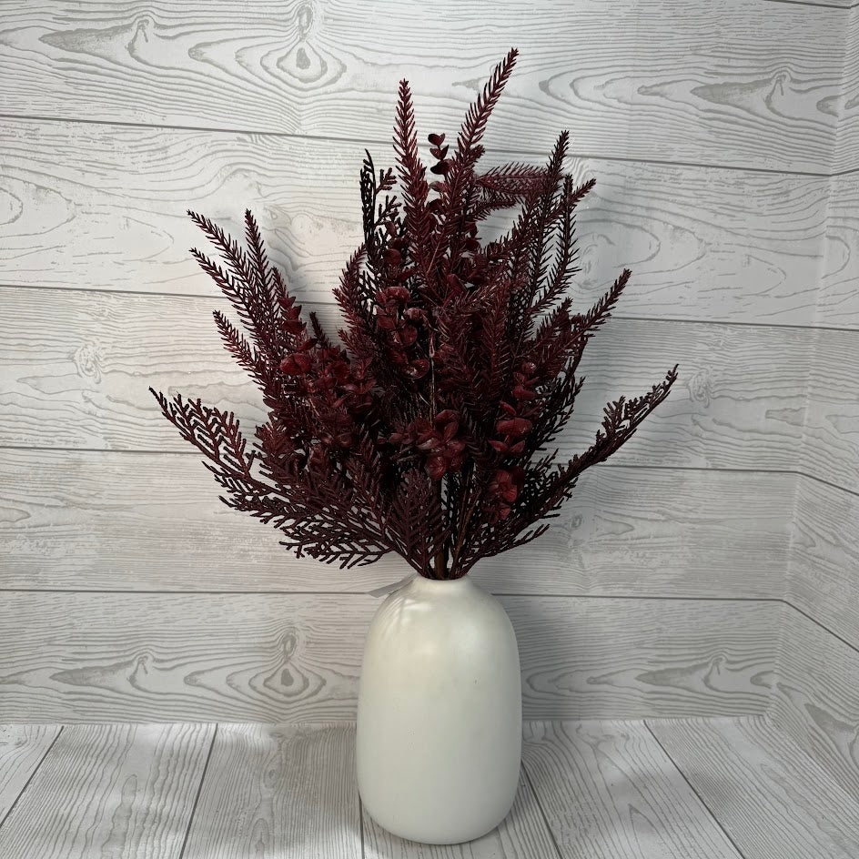 22IN MIXED LEAF & BERRY BUSH - 32301-BG