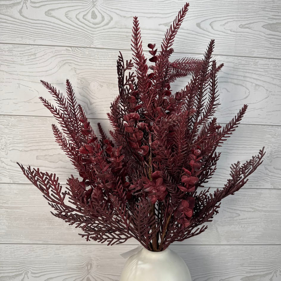 22IN MIXED LEAF & BERRY BUSH - 32301-BG