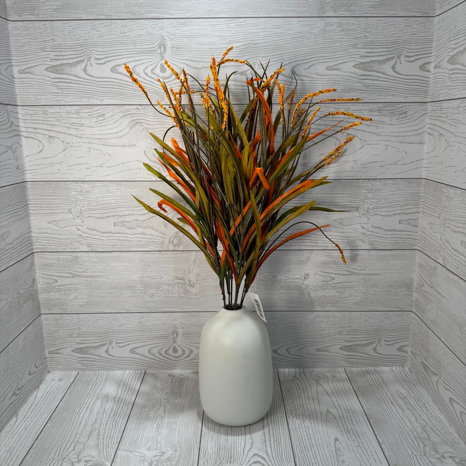 23IN CATTAIL BUSH X12 - YELLOW/ORANGE - 85736-ORYEL * R BR