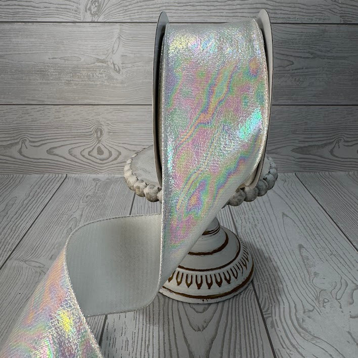 2.5"X10YD PEARL WATERCOLOR IRIDESCENT RIBBON - DC18345PE