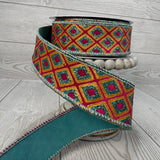 1.5"X10YD DANCING DIAMONDS PATTERN RIBBON - DCR6227