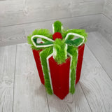 DECOR VELVET GIFY BOX LARGE H9XW4.5XD4.5 - 86713RD * PK G