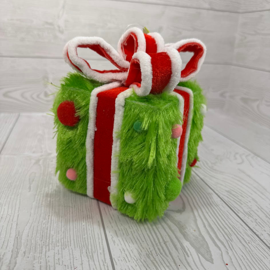 DECOR FURRY GIFT BOX SMALL H6XW4.5XD4.5 - 86712GN * PK G