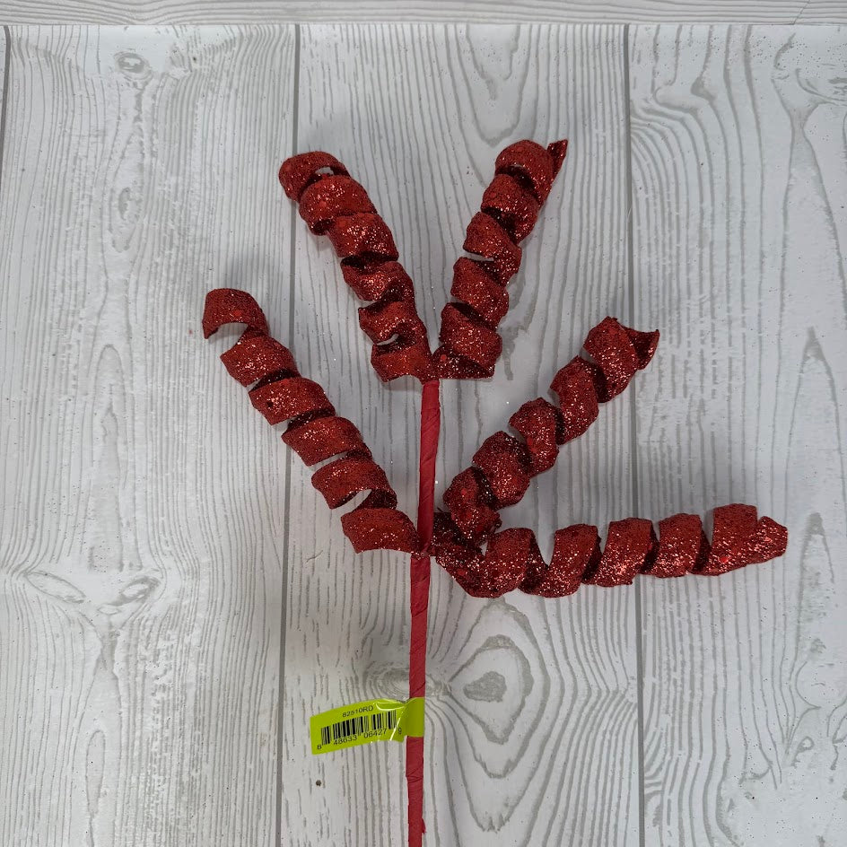 FRIZZY CURLY PICK H16 - RED - 82510RD * RD