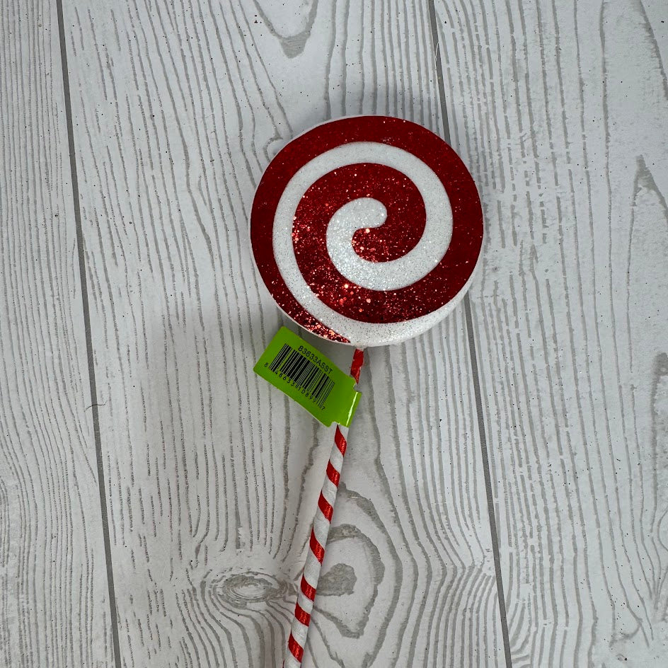 PEPPERMINT PICK 12L - RED/WHITE - 83663ASSTR * PK G