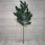 GLITTER FERN SPRAY X5 H28 - GREEN - 86927GN * G