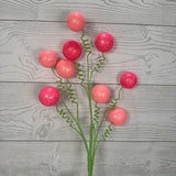 GLITTER BALL PICK X9 H18 - 86628PK * RD