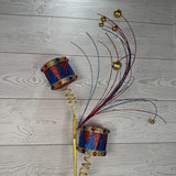 GLITTER DRUM SPRAY X2 H29XDIA3 - RED/BLUE/GOLD - 86625RDBL * RD