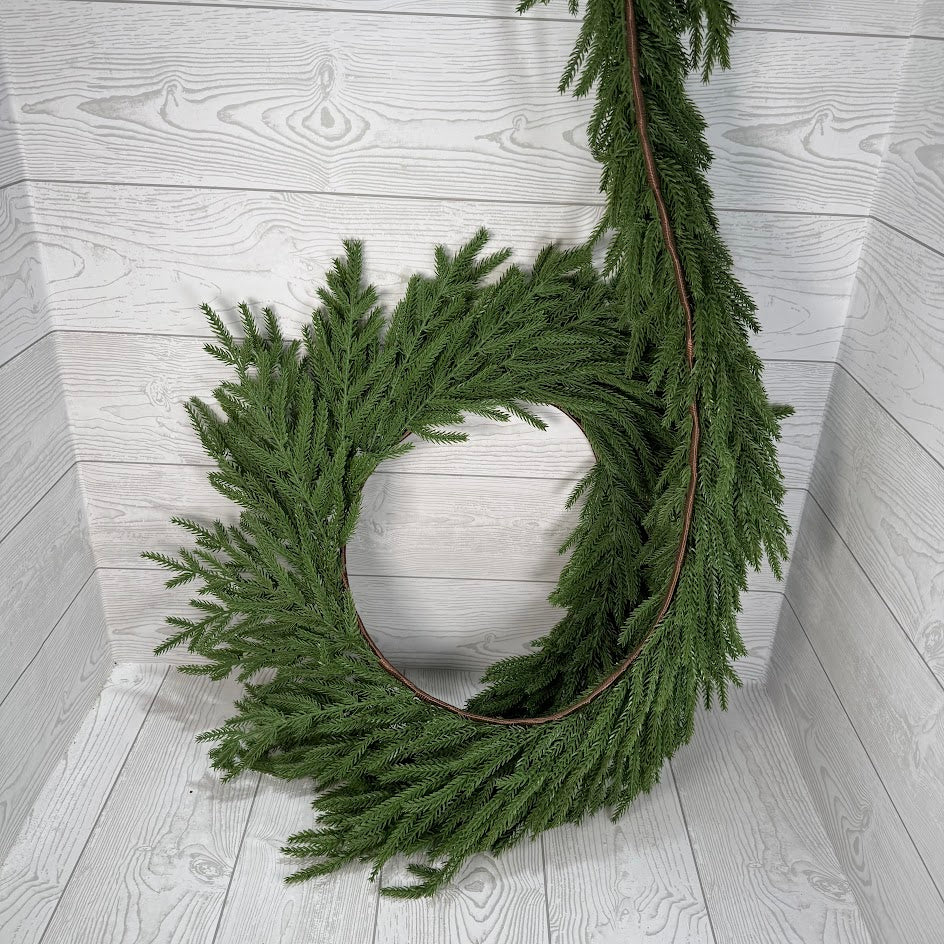 72" SOFT TOUCH NORFOLK PINE GARLAND - DCGL6150