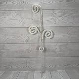 22" GLITTER CURLED SPRAY X3 - WHITE - DC15848WH