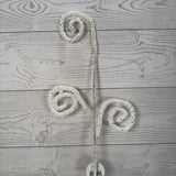 22" GLITTER CURLED SPRAY X3 - WHITE - DC15848WH