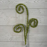 22" GLITTER CURLED SPRAY X3 - GREEN - DC15848GN