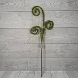 22" GLITTER CURLED SPRAY X3 - GREEN - DC15848GN