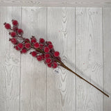 24" MICRO BEAD ICED GRAND CRABAPPLE SPRAY - DCSP6401