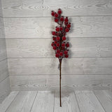 24" MICRO BEAD ICED GRAND CRABAPPLE SPRAY - DCSP6401