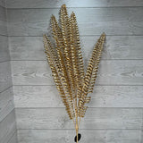 38" METALLIC SWORD FERN SPRAY - GOLD - DCSP6289GD