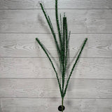 33" GLITTER BEAD BERRY/METALLIC TWIST SPRAY - GREEN - DCSP6410GN