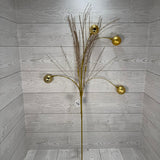 34" METALLIC TWIST/BALL SPRAY - GOLD - DCSP6411GD