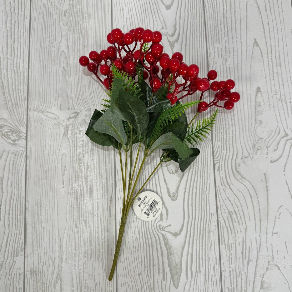 13" BERRY CLUSTER BUSH X7 - RED - DCB6224RD