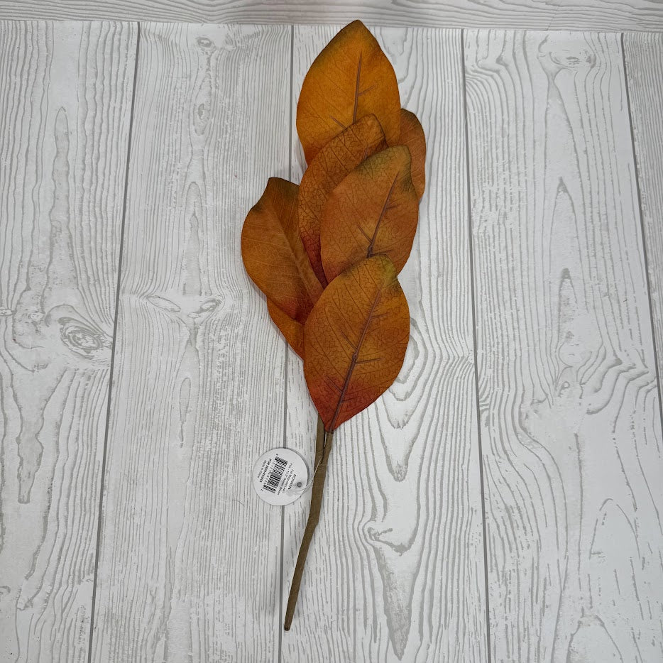 15.5" FALL MAGNOLIA LEAF PICK - GOLDEN BROWN - DCPC6374