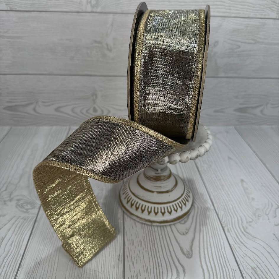 2.5"X10YD BLACK-GOLD-SILVER PRISM WEAVE METALLIC - D73647-40-15