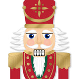 12"H X 4"L TRADITIONAL NUTCRACKER SIGN - BEIGE/RED/WHITE/GOLD - MD167027