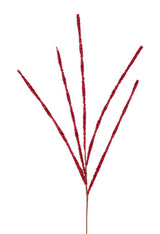 39"L V-CUT FOIL GLITTER SPRAY - RED - MN040524