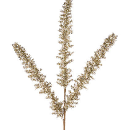 18"L V-CUT FOIL GLITTER SPIKE - CHAMPAGNE - MN0409M2