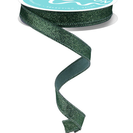 5/8"X10YD SHIMMER GLITTER - SAGE GREEN - RGF1089H2