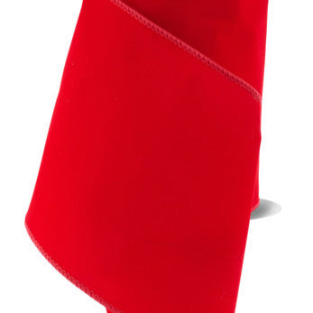 6"X10YD OUTDOOR VELVET RIBBON - RED - RL195724