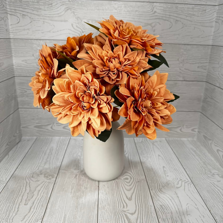 VINTAGE DAHLIA BUSH X7 - PEACH - VTG21233-PH *OO