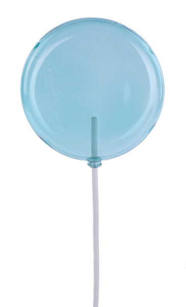 120MM LOLLIPOP W/STICK, 11.75"OAL - CLEAR ICE BLUE - XC1163CE