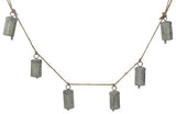 50"L CYLINDER BELL GARLAND X6 - ANTIQUE GALVANIZED - XC4358